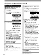 Preview for 16 page of Toshiba W-704C Owner'S Manual