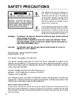 Preview for 2 page of Toshiba W-707 Owner'S Manual