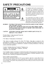 Preview for 5 page of Toshiba W-707 Service Manual