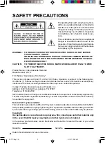 Preview for 2 page of Toshiba W-717 Owner'S Manual