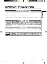 Preview for 3 page of Toshiba W-717 Owner'S Manual