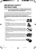 Preview for 4 page of Toshiba W-727 Owner'S Manual