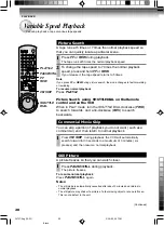 Preview for 20 page of Toshiba W-727 Owner'S Manual