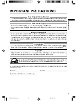 Preview for 3 page of Toshiba W522CG Owner'S Manual