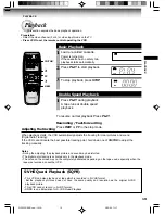 Preview for 19 page of Toshiba W522CG Owner'S Manual