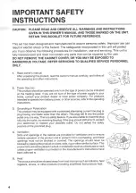 Preview for 4 page of Toshiba W603C Owner'S Manual