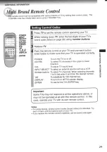 Preview for 29 page of Toshiba W603C Owner'S Manual