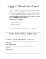 Preview for 7 page of Toshiba W7 DN-57442-006 Installation & Operation Manual