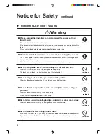 Preview for 4 page of Toshiba WAL13CS Operation Manual