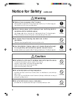 Preview for 6 page of Toshiba WAL13CS Operation Manual