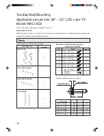 Preview for 12 page of Toshiba WAL13CS Operation Manual