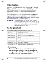 Preview for 4 page of Toshiba WIPT2000 Quick Reference Manual