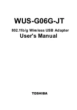 Preview for 1 page of Toshiba WUS-G06G-JT User Manual