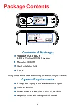 Preview for 3 page of Toshiba WUS-G06G-JT User Manual