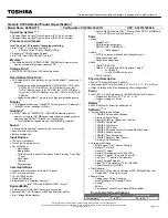 Toshiba X305-Q715 Specifications preview