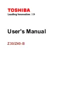 Toshiba Z30 User Manual preview