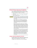 Preview for 13 page of Toshiba Z930-Landis-PT235U-0600CWG1 User Manual