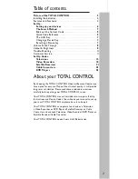 Preview for 2 page of Total Control URC - 4140 Instruction Manual