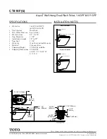 Preview for 2 page of Toto Aquia CT418F 01 Installation Notes