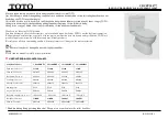 Preview for 3 page of Toto CS320 Series Manual