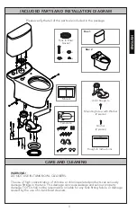 Preview for 3 page of Toto CST442 Installation Manual