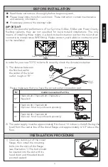 Preview for 3 page of Toto MS614114CEF Installation Manual