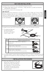 Preview for 3 page of Toto MS614114CEFG Installation Manual