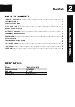 Preview for 2 page of TOUGH-WORKS TLGS625 Instruction Manual