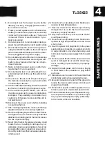 Preview for 4 page of TOUGH-WORKS TLGS625 Instruction Manual