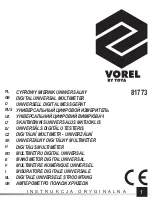 Toya Vorel 81773 Manual preview