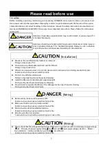 Preview for 3 page of TOYODenki VFDB2009 Series Operation Manual