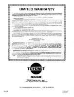 Preview for 19 page of Toyoset Omni 230 Type D User Manual