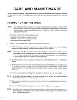 Preview for 11 page of Toyostove RSA-10 Operation And Maintenance Instructions