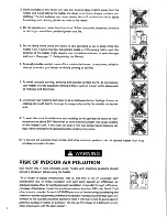 Preview for 4 page of Toyostove WC-105R Operation And Maintenance Instructions