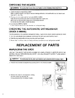 Preview for 14 page of Toyostove WC-105R Operation And Maintenance Instructions