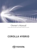 Preview for 1 page of Toyota Corolla Hybrid 2019 Owner'S Manual