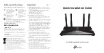 Preview for 2 page of TP-Link Archer AX3000 Quick Installation Manual