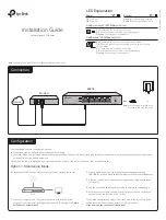 Preview for 1 page of TP-Link ER605 Installation Manual