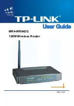 Preview for 1 page of TP-Link MR4-WR642G User Manual