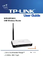 Preview for 1 page of TP-Link MR5-WR542G User Manual