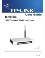 TP-Link TD-W8900G User Manual preview