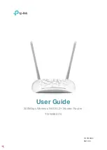 TP-Link TD-W8961N User Manual preview