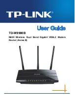 TP-Link TD-W9980B User Manual preview