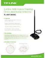 TP-Link TL-ANT2408C Specifications preview