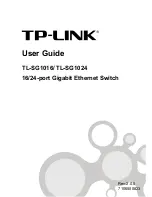 Preview for 1 page of TP-Link TL-SG1016 User Manual