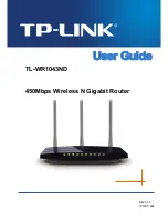 Preview for 1 page of TP-Link TL-WR1043ND - Ultimate Wireless N Gigabit Router User Manual