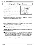 Preview for 8 page of Tracmaster PTO Chipper Shredder Operating Instructions Manual