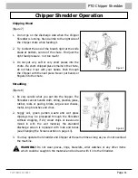 Preview for 11 page of Tracmaster PTO Chipper Shredder Operating Instructions Manual