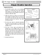 Preview for 12 page of Tracmaster PTO Chipper Shredder Operating Instructions Manual