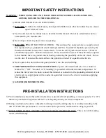 Preview for 2 page of Trade-wind ST3060LH Installation Instructions Manual